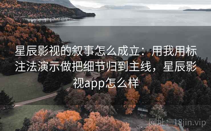 星辰影视的叙事怎么成立：用我用标注法演示做把细节归到主线，星辰影视app怎么样